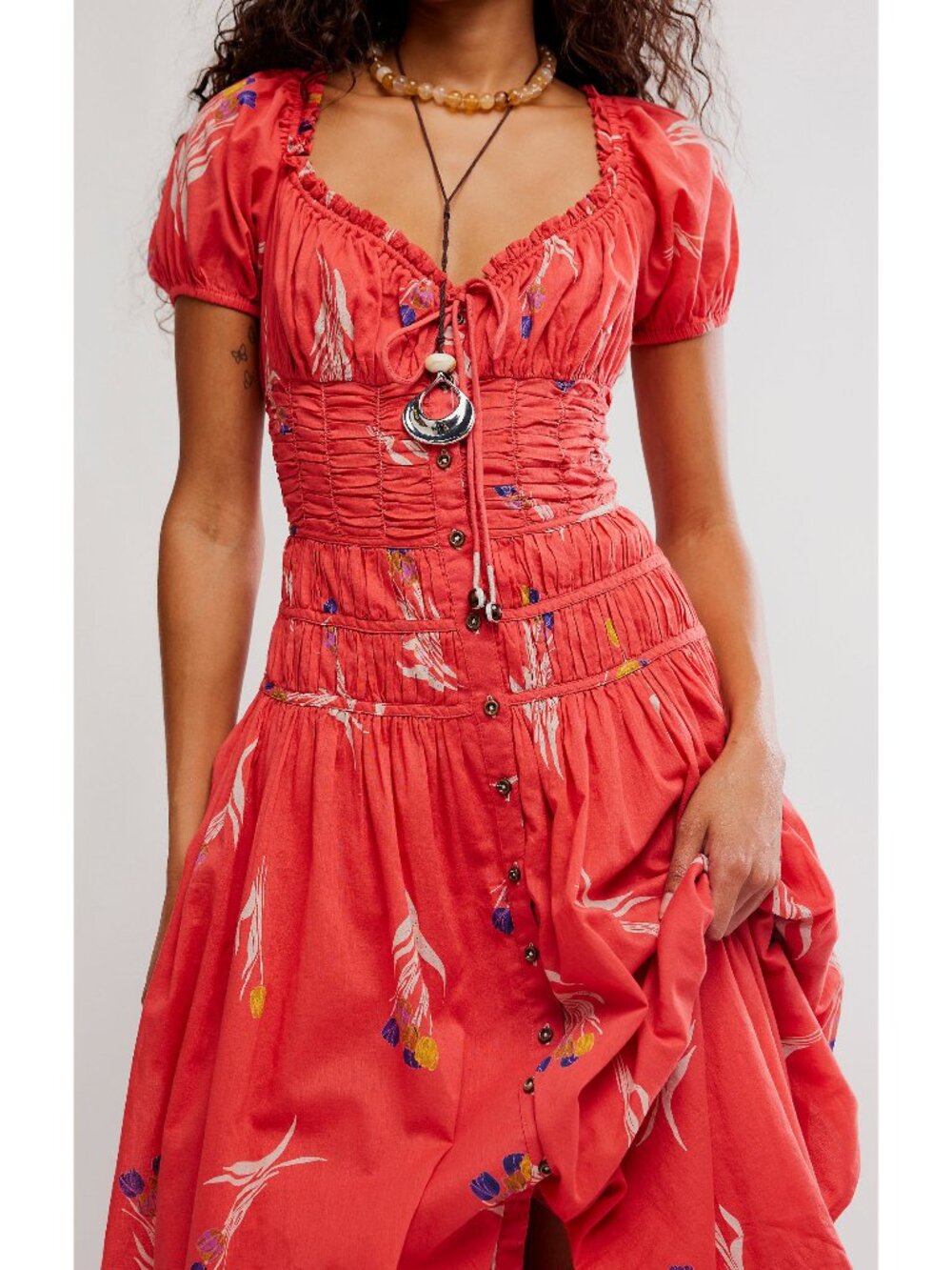 🌙FREE PEOPLE Complete Me Midi/Coral Combo🌙